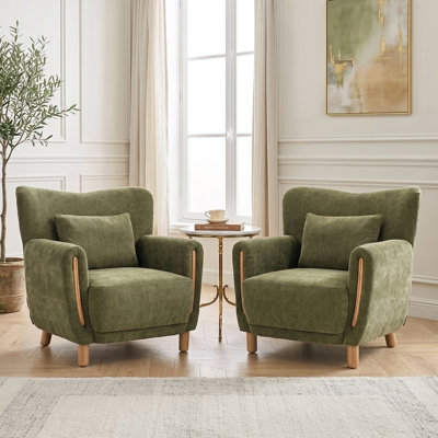 Heart-Shaped Wingback Chair
