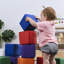ECR4Kids SoftZone Patchwork Toddler Blocks, Foam Cubes, 12-Piece-113354603