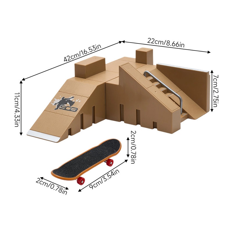 Finger Skateboard Park Set for Kids