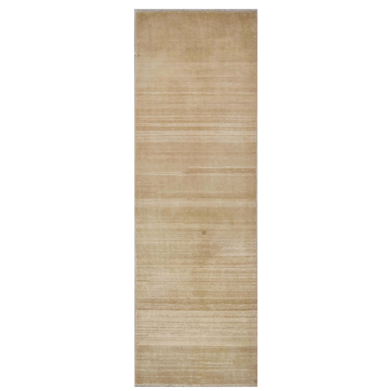 Tapis ivoire noué à la main de haute qualité