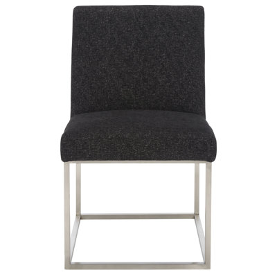 Athens Upholstered Stainless Steel Side Chair