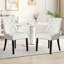 Chaise capitonnée beige rembourrée -665984343-580247408
