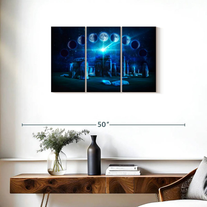 Rorry Stonehenge Moon Phases, 20" H x 33" W