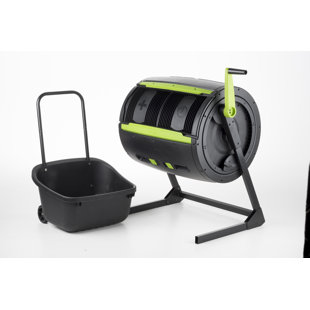 2 étapes labyrinthe 65 gallons Composteur culbuteur avec chariot
