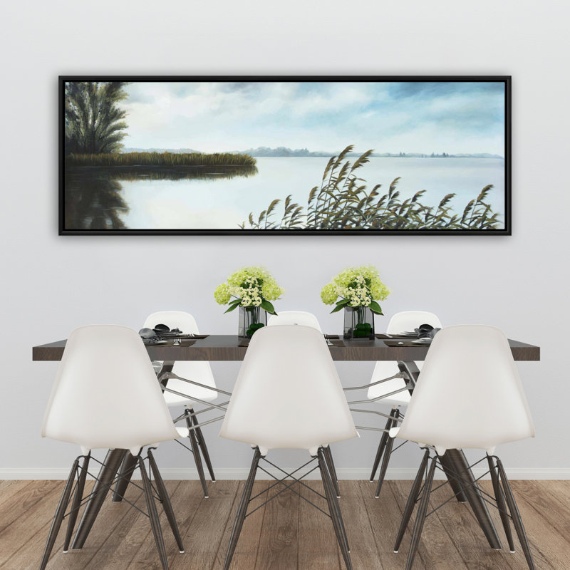 Art sur toile encadré, "Quiet Lake"
