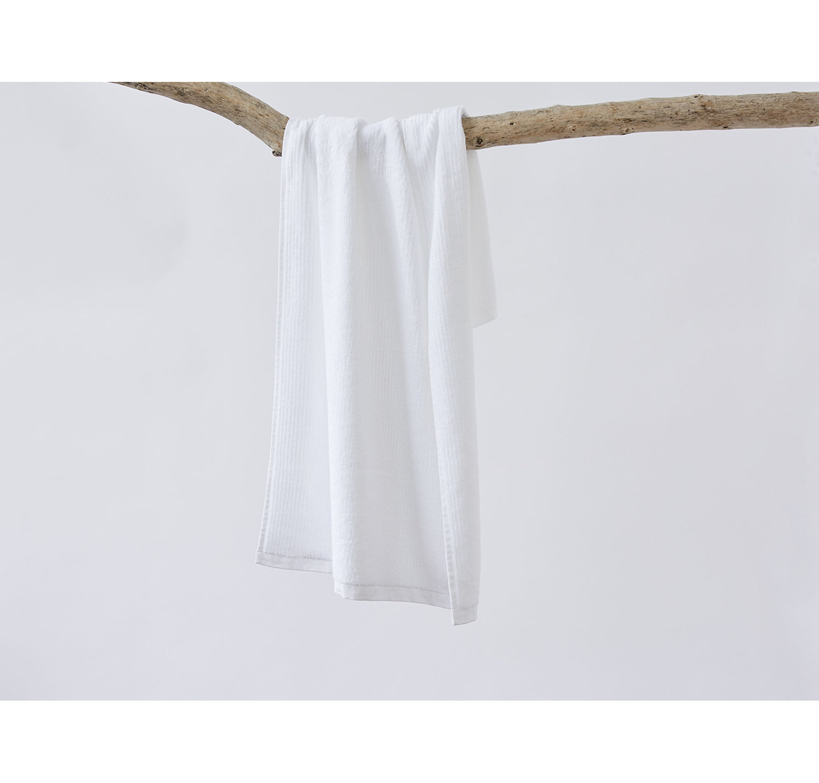 Temescal 6-Piece Organic Cotton Towel Set, Bath Towel, Alpine White