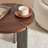 Round Coffee Table Wood Surface And Metel Feet-128849830-128849829