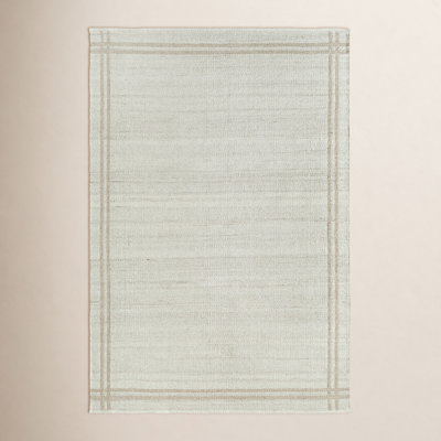 Lavande Hand-Woven Geometric Ivory Rug