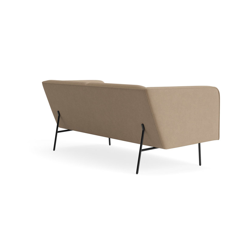 MTO - Dandy Sofa Black Legs, Otter Velvet