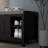 Entryway Shoe Bench Storage Ottoman with Sliding Doors, Adjustable Shelving, 6 Compartments, and Padded Seat, Holds 10 Pairs, Black-114198375