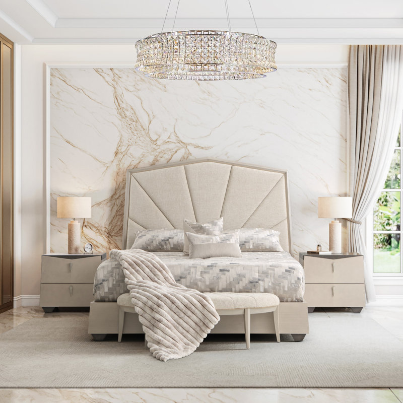 Fantosini Nightstand - Silver Mist