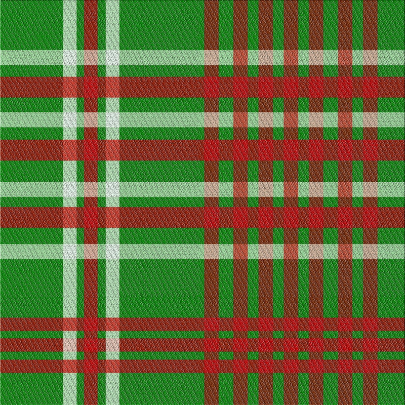 Tapis décoratif vert écossais privette, Carré 8 pi