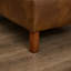 Canapé d'angle en forme de U de 305 cm (120 po) avec 2 poufs de rangement amovibles, revêtement en cuir PU et ressorts ensachés, brun vintage-134738113