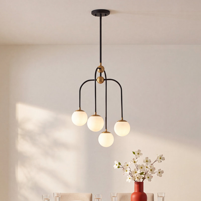 Randal 4 - Light Cluster Modern Linear Chandelier