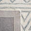Tapis gris en laine / coton / latex touffeté à la main Metro-1044338075