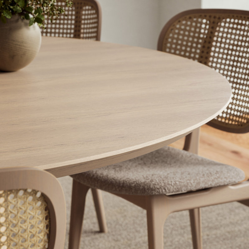 Modern Brazilian Round Dining Table, Nevoa