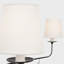 Amalfi 41" Chandelier in Waxed Black with Linen Shades