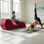 Fauteuil de yoga 61 po avec housse en velours amovible et pochette de rangement latérale-124653705