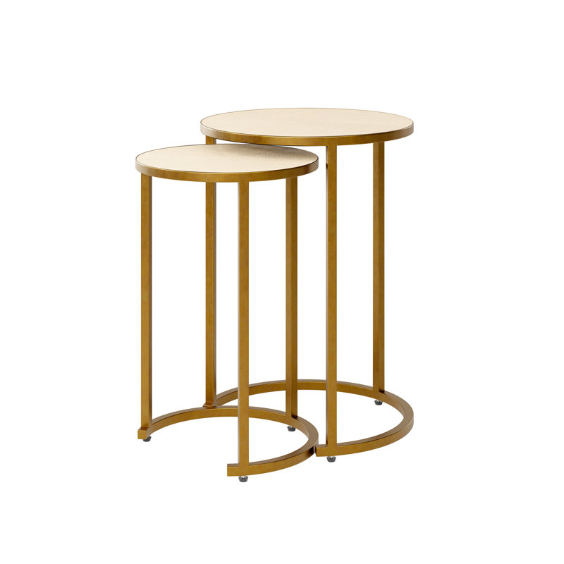 Heredia Frame Nesting Tables, Ivory