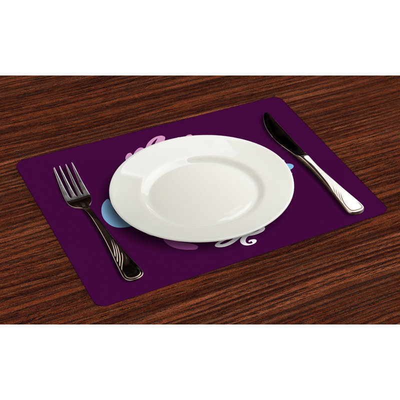 Polyester Abstract Rectangle Placemat