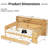 Wooden Daybed With Trundle And Practical Desk Layout Storage Study - Quality Wood Construction-1546595829-1546595824