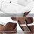 Mid Century Genuine Leather Lounge Chair With Ottoman, Solid Wood Frame, Strong Aluminum Legs, Memory Foam-2124191726