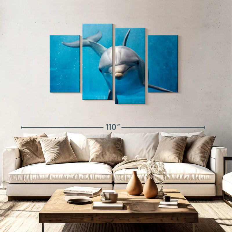 Brampt Friendly Dolphin, 48" H x 75" W
