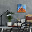  Art mural en verre «The Ark» par Marvindale, 12 po x 12 po
