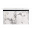 Meuble-lavabo mural flottant 30 po avec lavabo en céramique et porte d'armoire à fermeture en douceur