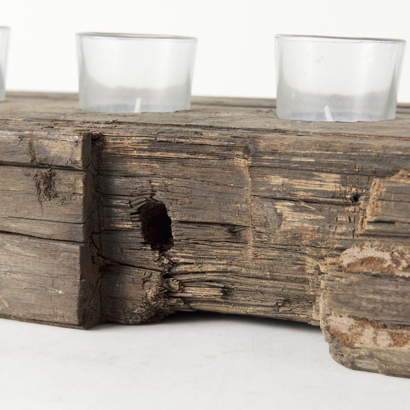 Lakara Wood Votive Holder