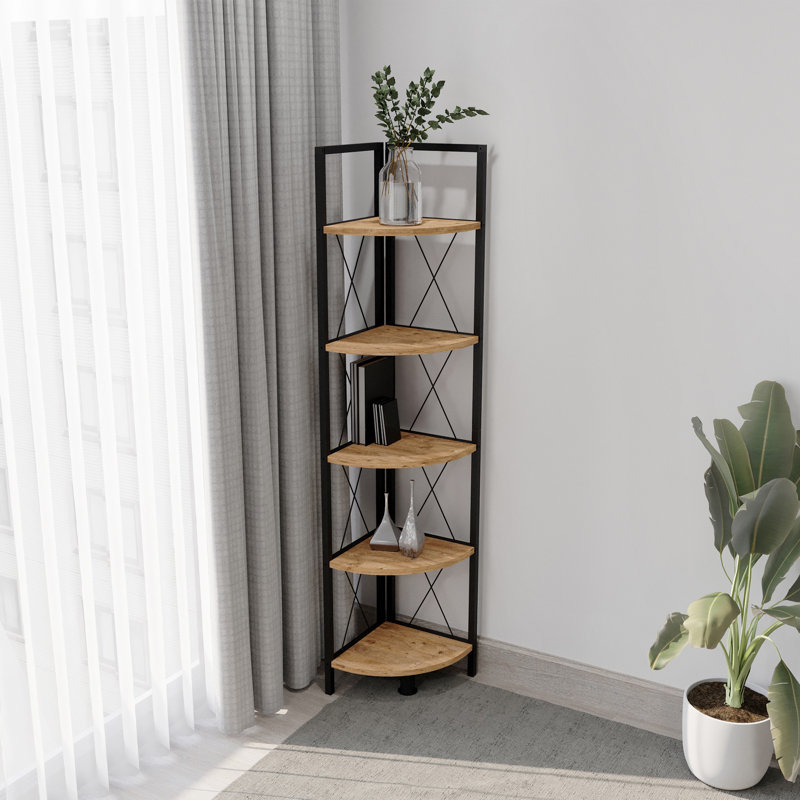 Addley Bookcase, (5 Shelves) 160cm H x 34cm W x 34cm D., White