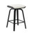 Modern Upholstered Swivel Counter Stool With Wood Frame,Counter Height Bar Stool For Kitchen Island,Coffee Bar-1339911081