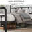 Metal Bed Frame, Full Size Bed Frame With Headboard,Structurally Stable, Heavy Duty Steel Slat Supported,Under Bed Storage,No Box Spring Needed, Non-Slip And Noise-Free, Easy Assembly,  14 Inch, Black-777743561