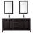 Daria 72'' Double Bathroom Vanity with Carrara Marble Top-108910112-108910114-108910143