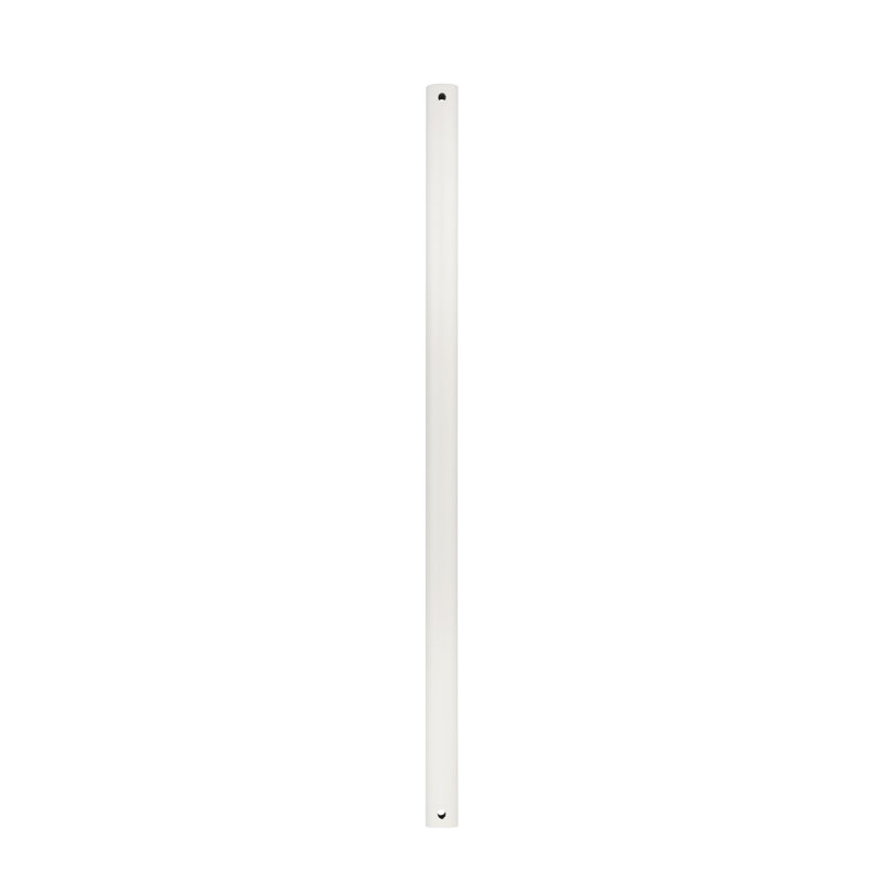 Tige en acier Fandelier, H 24 po x l 1 po x P 1 po, Blanc