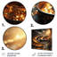 «Bright Gold Black Spiral I», art mural spirales abstraites en métal-1889619671