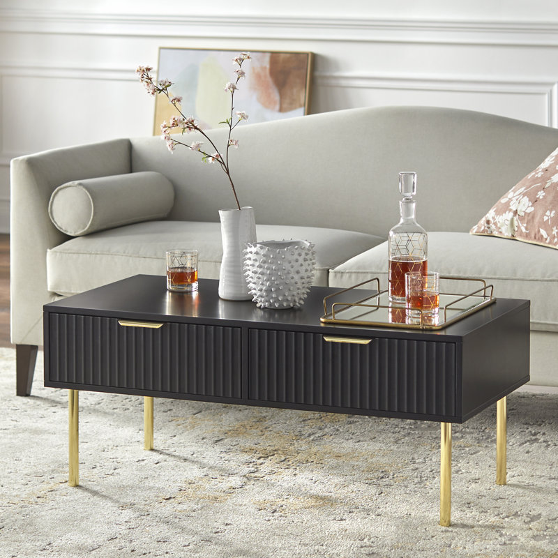 Myah Single Coffee Table, Black