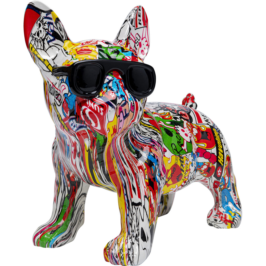 Deko Figur Comic Dog Glasses 25 cm