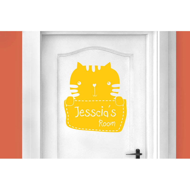 Animals Wall Decal, Dark Yellow