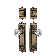 Nostalgic Warehouse Egg & Dart Entry Set with Crystal Knob