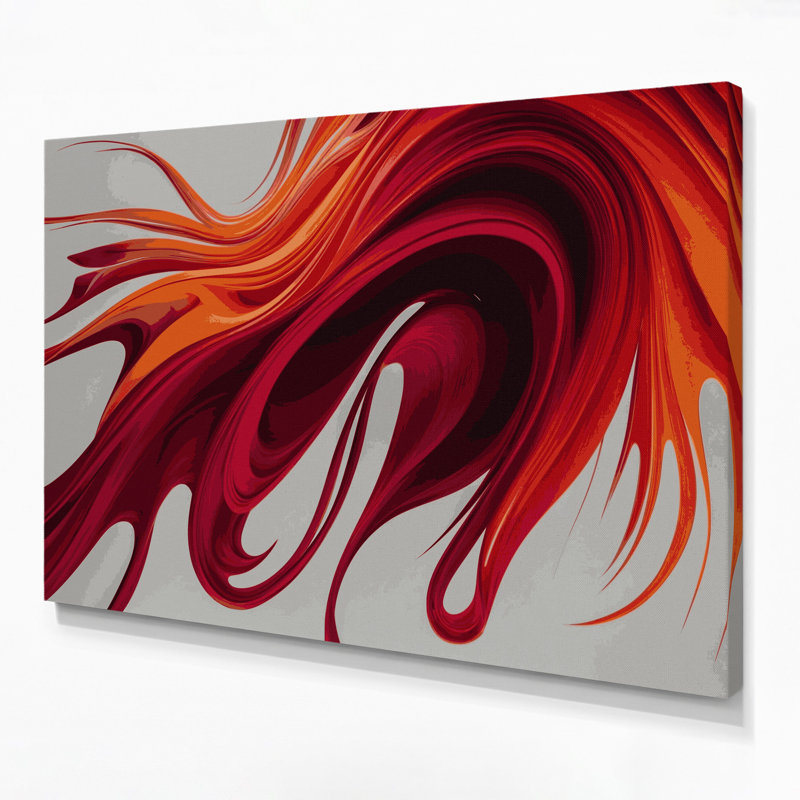 «Gradient Abstract 8», art mural sur toile grise, H 8 po x l 10 po