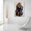 «Gorilla Glare» par Robert Campbell, art mural en verre acrylique Latitude Run®, 24 po x 36 po-935067894