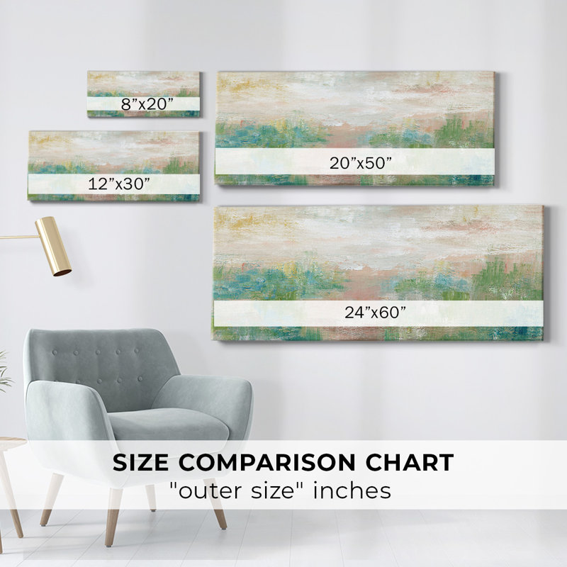 Sea Oats II - impression sur toile tendue, H 8 po x l 20 po x P 1,5 po
