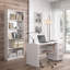 Bookshop Pomona, High Bookcase With 5 Shelves, Office Or Bedroom Shelf, Modern Shelf With Compartments-1702100076-1702100074