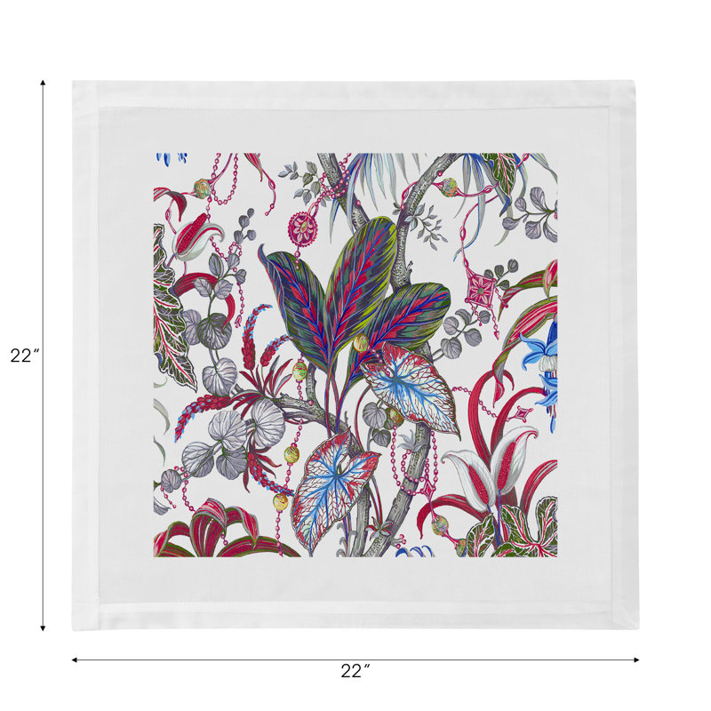 Amazonia Cotton Sateen Dinner Napkins, Aurelia