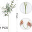6 PCS fausses branches d'olivier pour vases de 39 po de long et longues tiges de verdure Faux olivier branches de feuilles d'olivier artificielles avec des olives Faux plante pour décoration de verdure de mariage