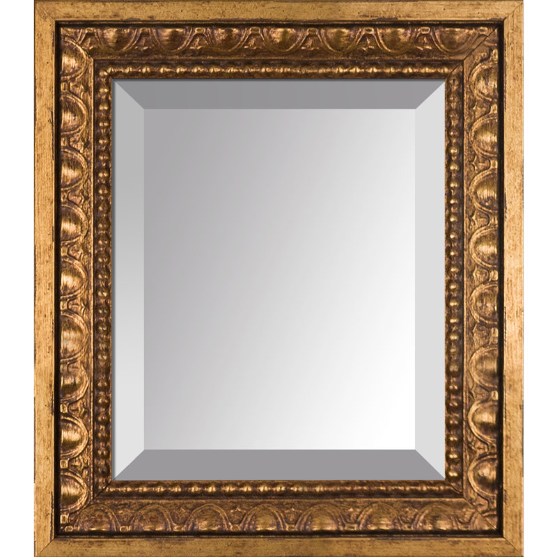 Miroir décoratif biseauté traditionnel Vedder, 27,5 po x 23,5 po