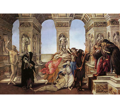 Calumny Of Appeles by Sandro Botticelli - Unframed Print