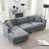 Gray Chenille