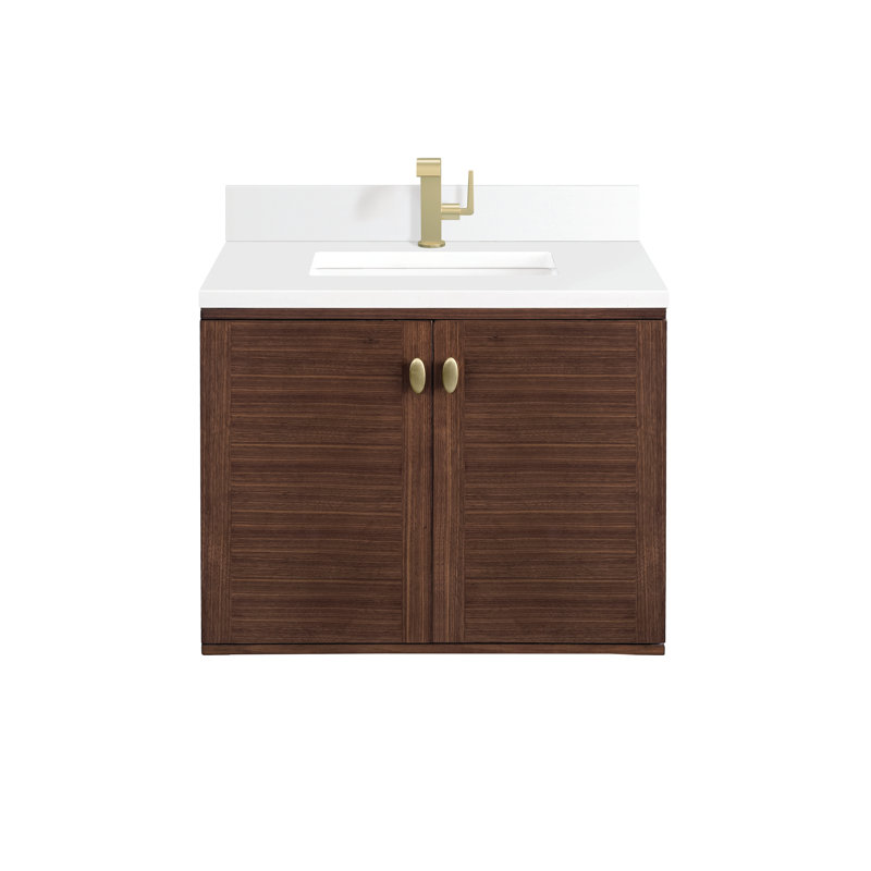 Amberly 30'' W Single Vanity, 30", White Zeus, Single-Hole